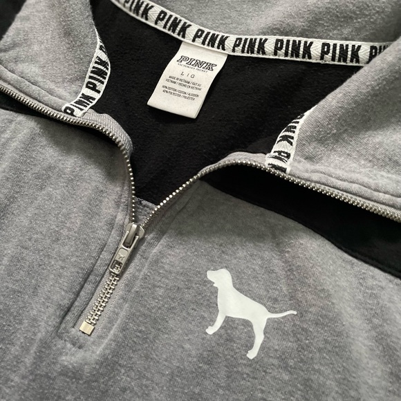 Victoria’s Secret PINK Quarter Zip Pullover - Picture 2 of 4